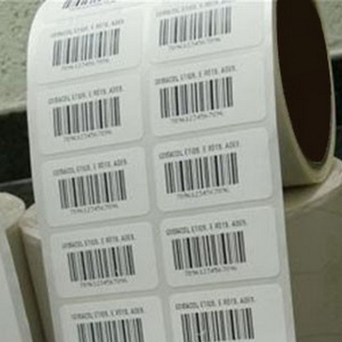 Etiquetas adesivas para código de barras